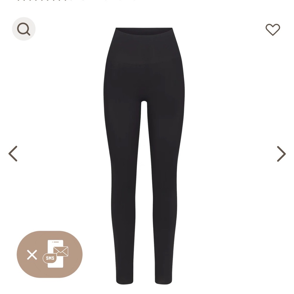 Skims black soft smoothing legging - NEW with tags